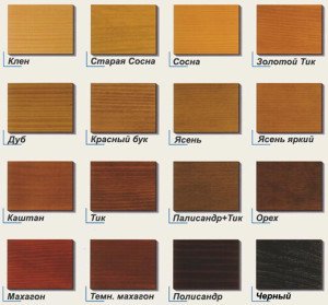 Колір фарби для дерева палісандр та інші популярні відтінки