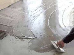 Стяжка для підлоги   напівсухий варіант пристрою