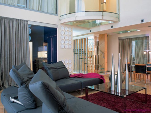 Вітальня в стилі хай тек Вітальня в стилі хай тек