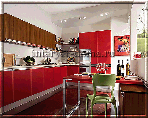 Дизайн з кутовою кухнею