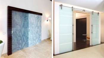 Розсувні скляні двері для балкону, душа