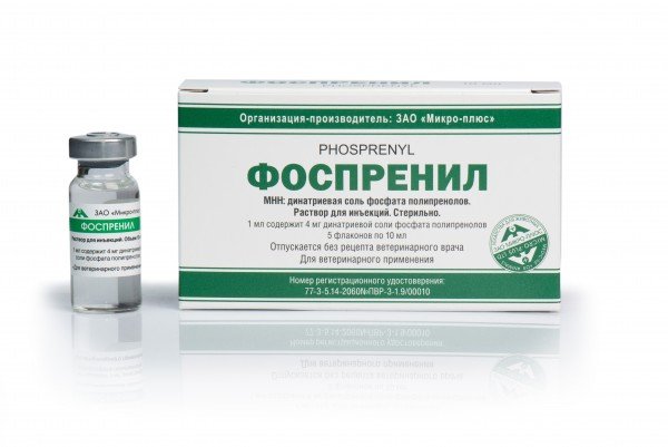 Фоспреніл для собак: опис і способи застосування