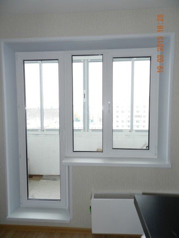 Установка балконної двері з ПВХ своїми руками