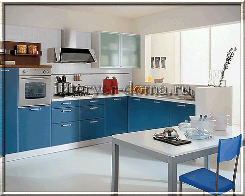 Дизайн з кутовою кухнею