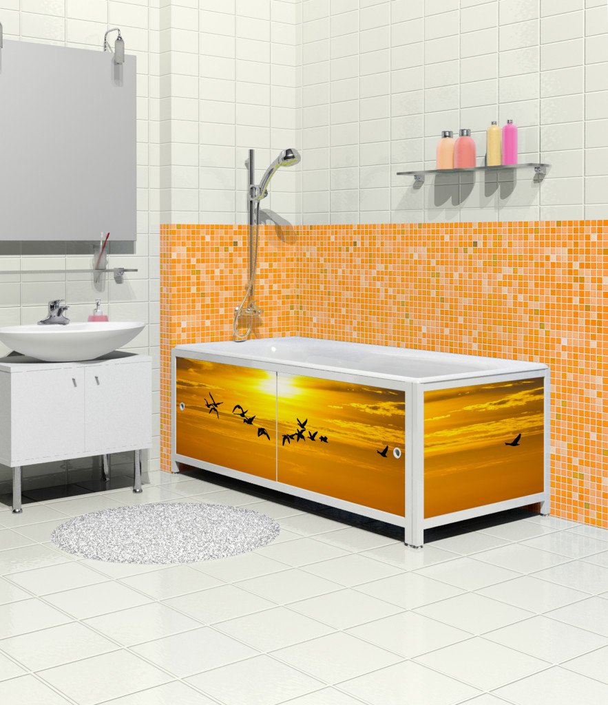 Екрани для ванни – грамотний дизайн приміщення