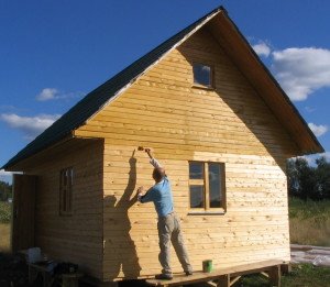 Фарбування деревяних будинків. Особливості робочого процесу. Захист фасаду