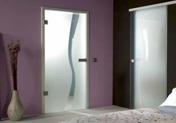 Зсувні, відкатні міжкімнатні скляні двері