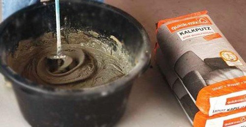 Приготування розчину для штукатурки стін