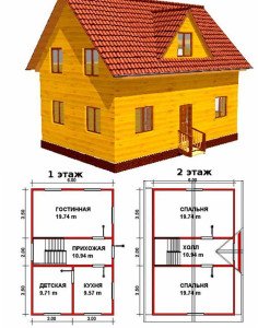 Будинок з брусу 6 на 9 — тонкощі будівництва