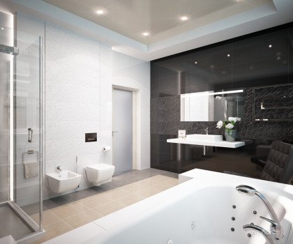 Варіанти розкладки керамічної плитки в санвузлі