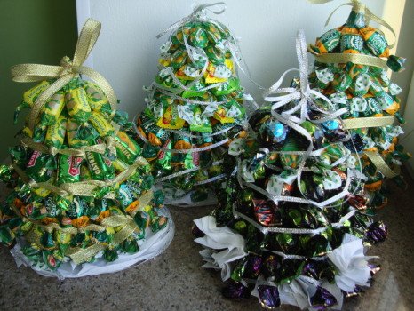 Як самотужки виготовити дерева з цукерок