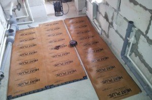 Електрична тепла підлога під ламінат – схема монтажного процесу