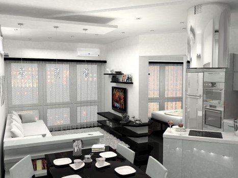 Рекомендації по обробці однокімнатних квартир