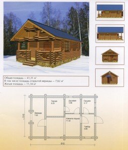 Деревяні будинки з оциліндрованої колоди: вибір проекту