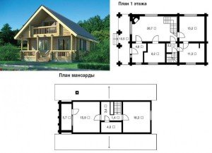 Будинок з колоди 8 на 8 – особливості будівництва