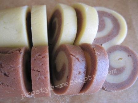 Пісочне печиво двокольорове | Смачні та прості рецепти домашньої кухні