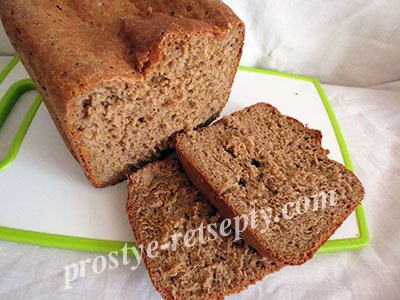 Хліб в хлібопічці з житнього борошна рецепти