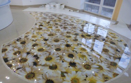 Декоративні наливні підлоги у квартирі