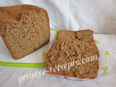 Хліб в хлібопічці з житнього борошна рецепти
