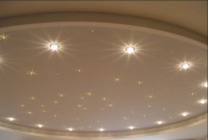 Точкові світильники для пластикових стелі — монтаж стельових ламп для ПВХ покриттів своїми руками