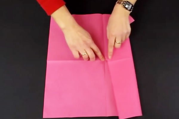 Як красиво загорнути паперові серветки у вигляді метелика