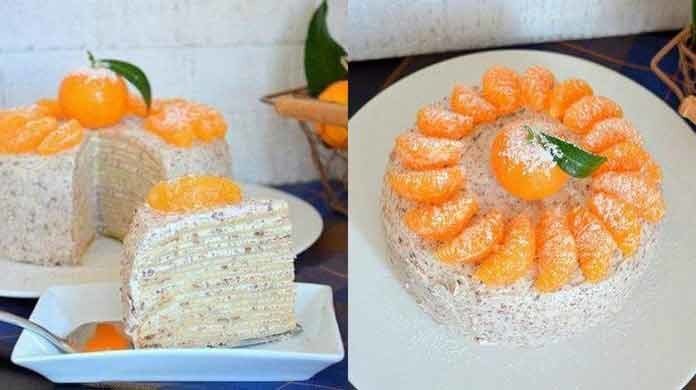 Млинцевий торт з шоколадом