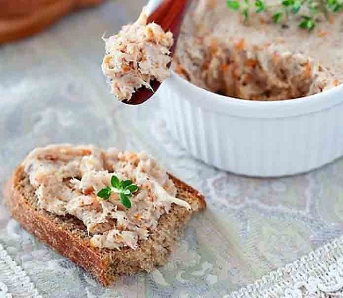 Паштет з вареної курки
