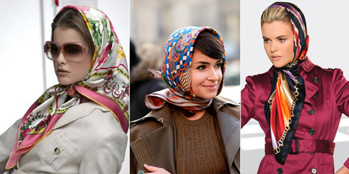 Як красиво завязати шарф на голові: елегантно одягнути хомутом на шиї   це просто