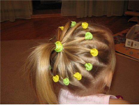 Зачіски з гумок для дівчаток: яскраві варіанти для принцес
