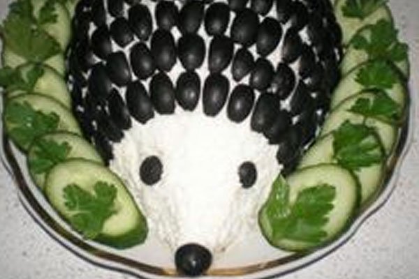 Дитячий салат Їжачок на день народження