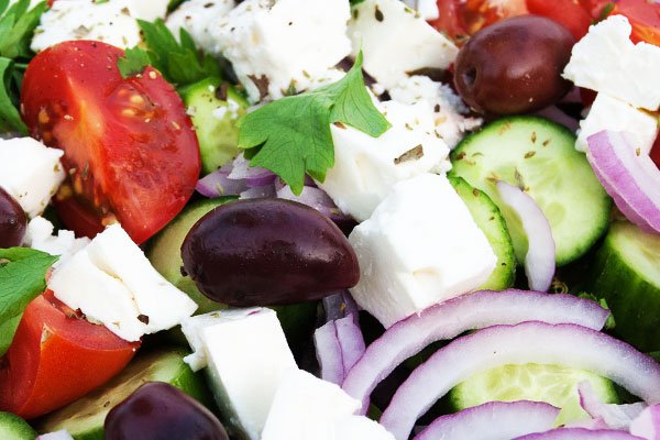 Дієта на грецькому салаті   рецепти, калорійність меню