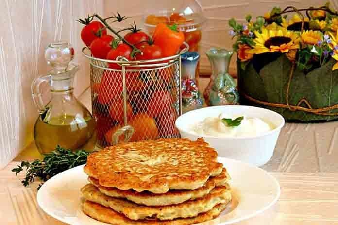 Млинці з курячим філе