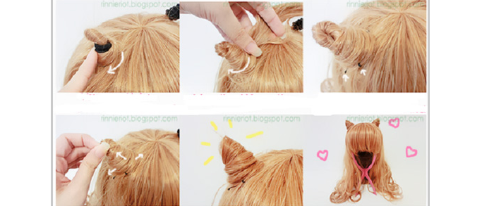 Як зробити зачіску пухнасті котячі вушка з волосся