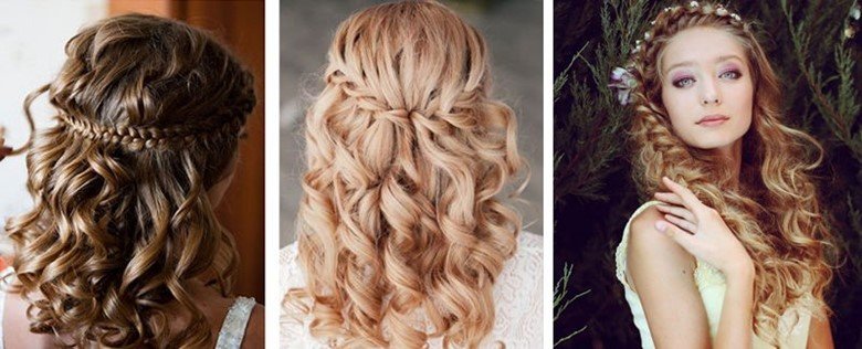 Красиві весільні зачіски з плетінням кісок для довгих і коротких волосся