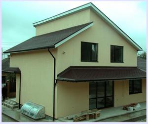 Приклади проектів будинків з односхилим дахом, фото