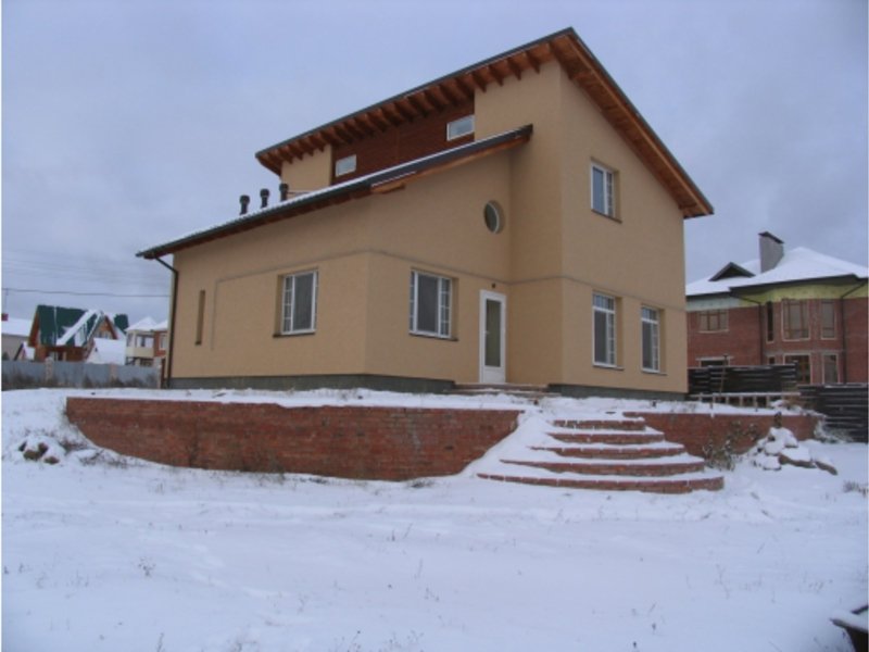 Приклади проектів будинків з односхилим дахом, фото