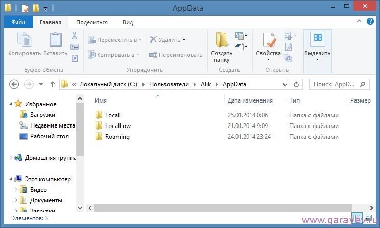 AppData що це за тека