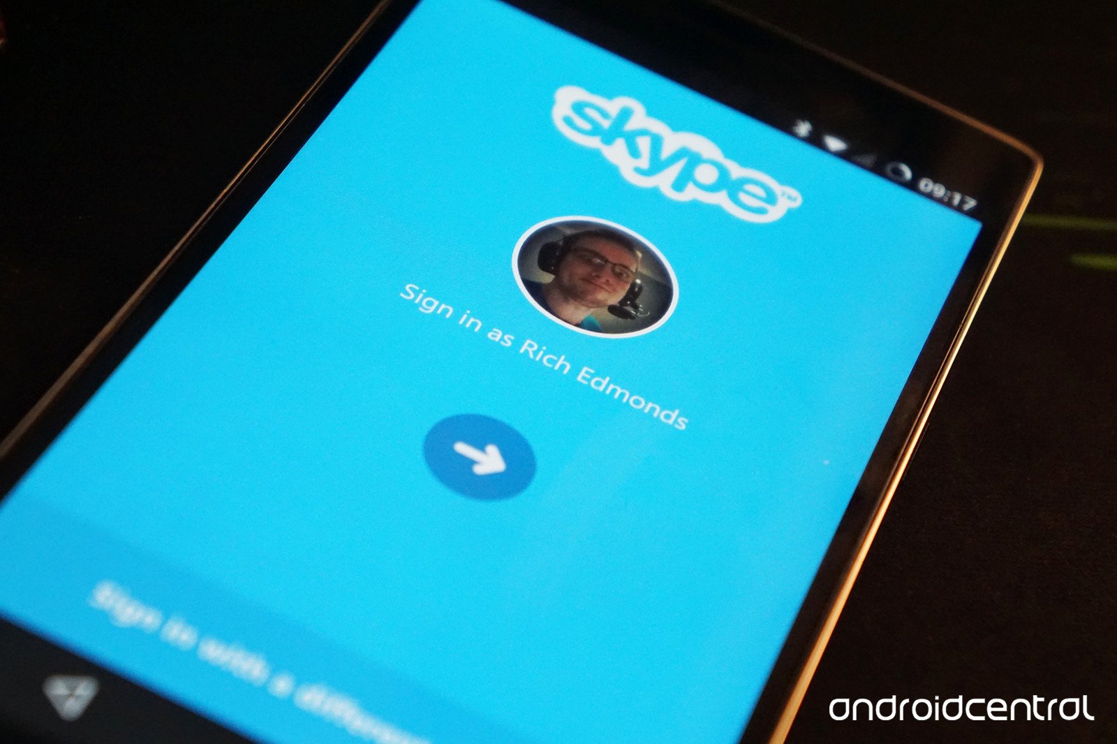 Як змінити свій пароль в Skype на Android