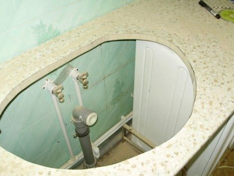 Стільниця для ванної кімнати з гіпсокартону (20 фото)