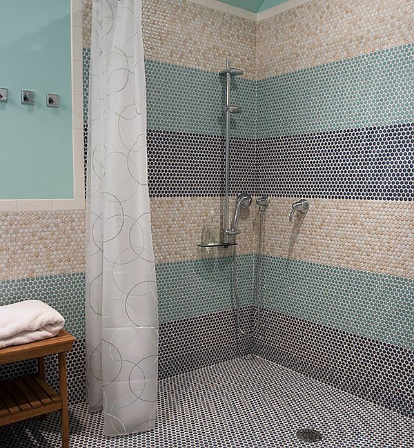 Душ у ванній без душової кабіни: особливості організації простору (36 фото)