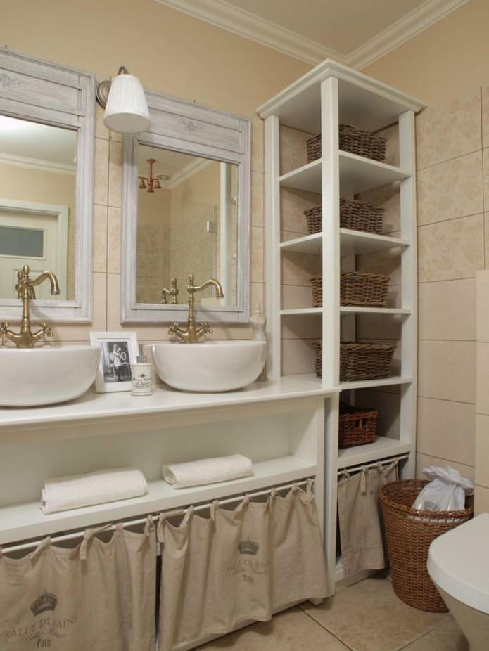 Інтерєр ванної кімнати в стилі прованс