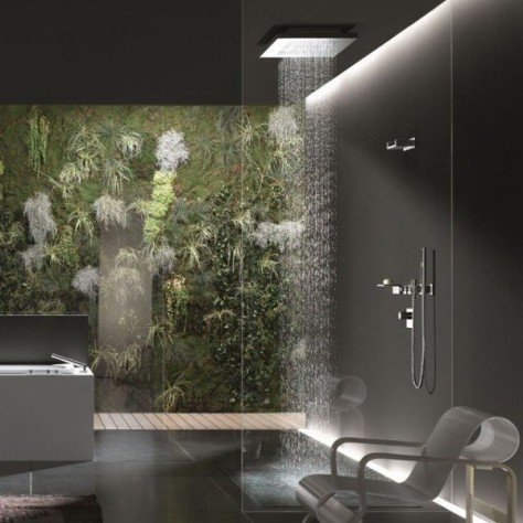 Дизайн тропічного душу у ванній кімнаті своїми руками (24 фото)