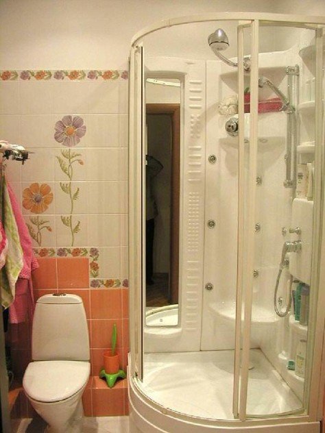 Стандартні душові кабіни: фото дизайнерських рішень для ванної кімнати