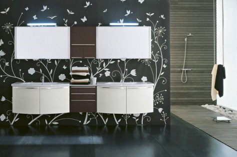 Зручна і функціональна меблі для ванної кімнати (62фото)