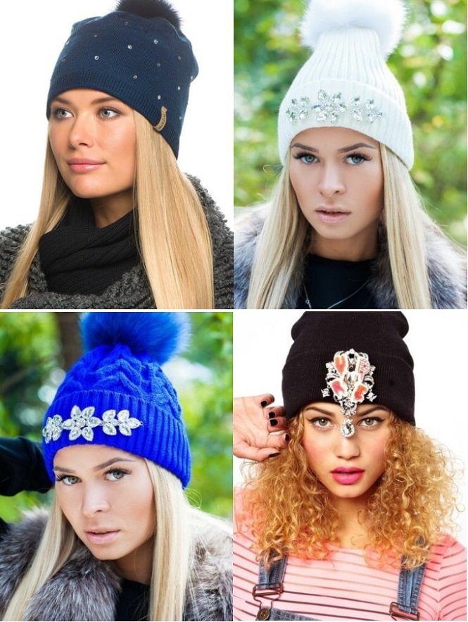 Модні шапки 2017 осінь зима, вязані, норкові, жіночі, чоловічі