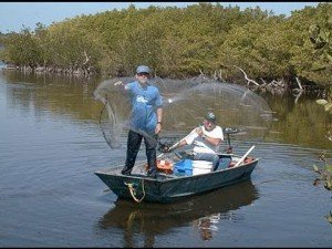 Рибалка кастінгової мережею: занедбаність мережі, парашут для риболовлі
