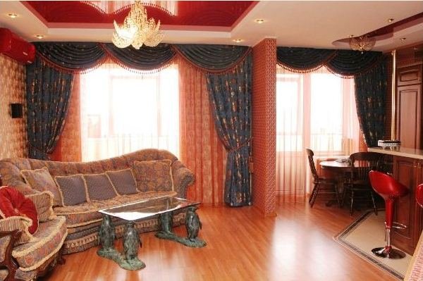Красиві штори у вітальню: фото з варіантами, основні аспекти вибору