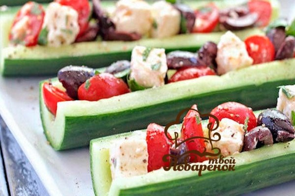 Грецький салат на Новий Рік   покроковий рецепт, прикраса страви