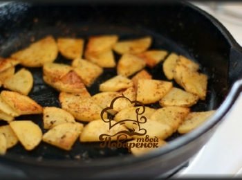 Як посмажити картоплю на сковороді   кращі покрокові рецепти