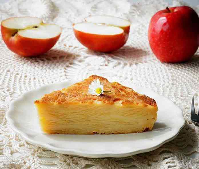 Невидимий яблучний пиріг покроковий рецепт